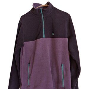 3/4 zip athletic long sleeve top